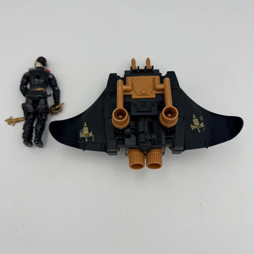 Vintage GI Joe Destro Action Figure & Despoiler Vehicle 1988 Hasbro GIJoe Toy